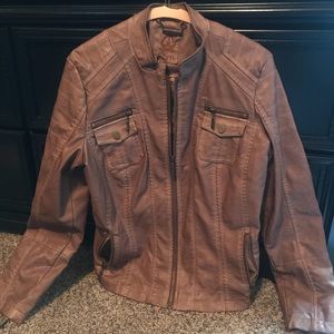 Faux Leather Jacket